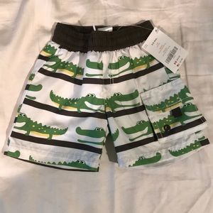 Alligator swim trunks